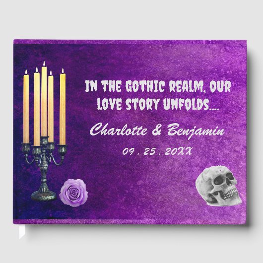 Livre D'or Mariage gothique chic (Recto)