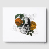 Livre D'or Mariage gothique Floral Orange (Verso)