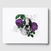 Livre D'or Mariage gothique floral pourpre (Verso)