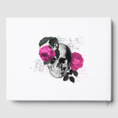 Livre D'or Mariage gothique floral rose chaud (Verso)