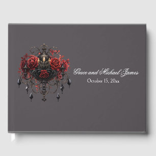 Livre D'or Mariage gothique noir complexe