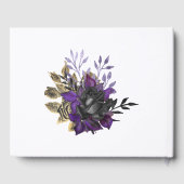 Livre D'or Mariage gothique noir et or violet (Verso)