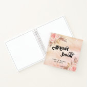 Livre d'or mariage herbe de pampa rose blush (Intérieur)