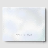 Livre d'or mariage | Icy Blue Shimmer (Verso)