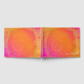 Livre D'or Mariage indien Mandala Pink Orange (Complet)