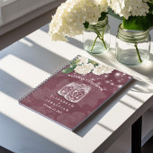 Livre d'or mariage Jar Hydrangea String Lights