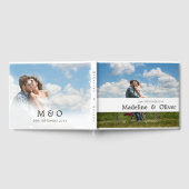 Livre D'or Mariage Jour 2 Photo Monogramme Typographie modern (Complet)