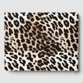 Livre D'or Mariage Léopard à crème noire Peach (Verso)