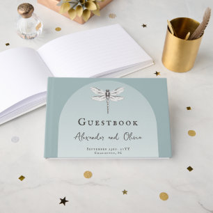 Livre D'or Mariage Libellule Sarcelle