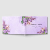 Livre D'or Mariage Lilac Fleurs violettes et roses (Complet)