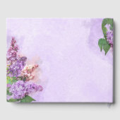 Livre D'or Mariage Lilac Fleurs violettes et roses (Verso)