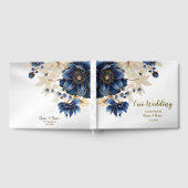 Livre D'or Mariage Marine Bleu Blanc Or Floral Argent (Complet)