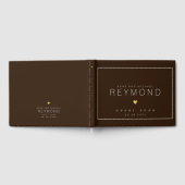 Livre D'or mariage marron moderne et élégant (Complet)