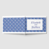 Livre D'or Mariage méditerranéen bleu moderne (Complet)