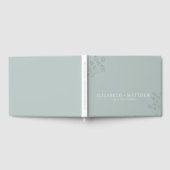 Livre D'or Mariage Minimal Boho Chic Vert (Complet)
