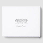 Livre d'or mariage Minimalist Elegant (Verso)