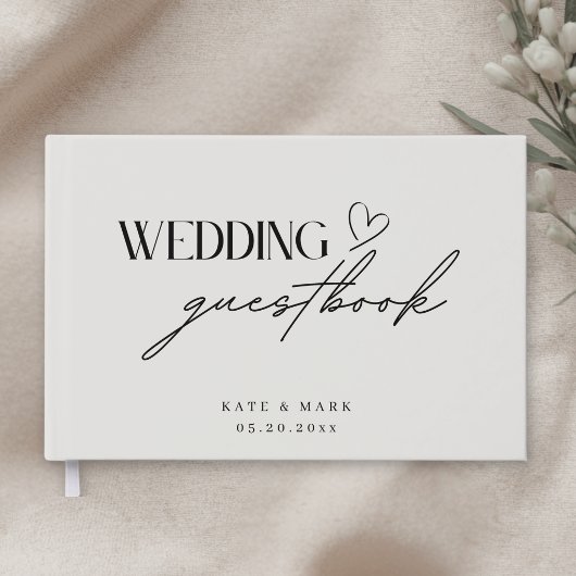 Livre D'or Mariage Minimaliste
