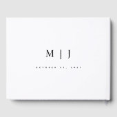 Livre D'or Mariage minimaliste Pampas broussailleux (Verso)