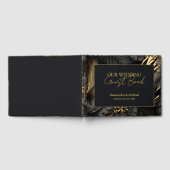 Livre D'or Mariage moderne Black Gold Tropical (Complet)
