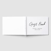 Livre D'or Mariage Moderne Blanc Lettre Main (Complet)
