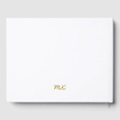 Livre D'or Mariage moderne Décontracté écriture manuscrite Sc (Verso)