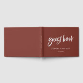 Livre D'or Mariage moderne et élégant en terre cuite (Complet)