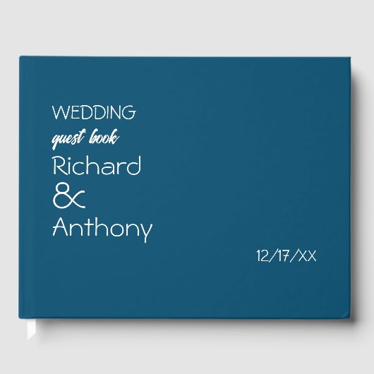 Livre D'or Mariage moderne et tendance (Recto)