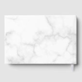 Livre D'or Mariage moderne gris marbre et rose gold (Verso)