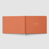 Livre d'or Mariage moderne Orange (Complet)