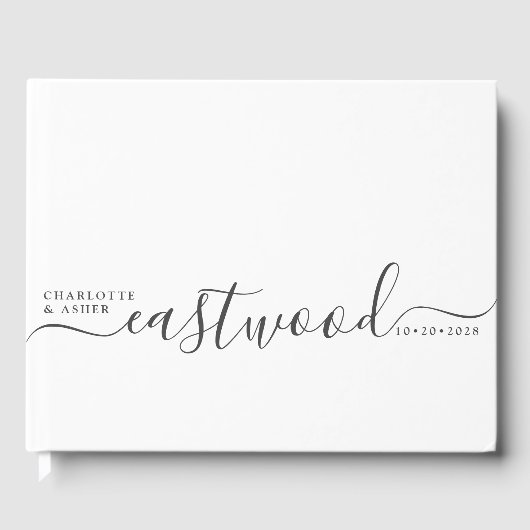 Livre D'or Mariage Monogramme (Recto)