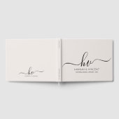 Livre D'or Mariage Monogramme Calligraphie Script Minimal Chi (Complet)