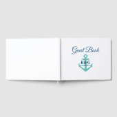 Livre D'or Mariage monogramme d'ancre nautique moderne (Complet)