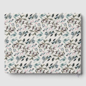 Livre D'or Mariage Monogramme de la crête de jardin (Verso)