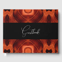 Mariage Motif Abstrait orange
