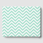 Livre D'or Mariage Motif Mint Green Chevron (Verso)
