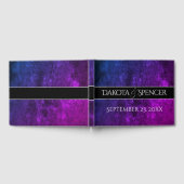 Livre D'or Mariage Mystic-Topaz | Blue Purple Réception Party (Complet)