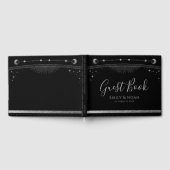 Livre D'or Mariage mystique Black Silver Sun Moon Stars (Complet)