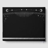 Livre D'or Mariage mystique Black Silver Sun Moon Stars (Verso)