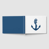 Livre D'or Mariage nautique Blue Ancre Plage été Océan (Complet)