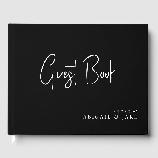 Livre D'or Mariage noir (Recto)