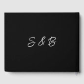 Livre D'or Mariage noir et blanc (Verso)