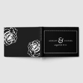 Livre D'or Mariage noir et blanc classique (Complet)