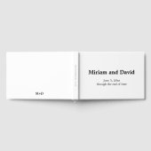 Livre D'or Mariage noir et blanc minimaliste (Complet)