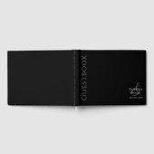 Livre D'or Mariage noir et blanc moderne (Complet)