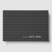 Livre D'or Mariage noir et blanc sur mesure ID1090 (Recto)