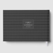 Livre D'or Mariage noir et blanc sur mesure ID1090 (Verso)