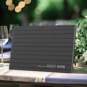 Livre D'or Mariage noir et blanc sur mesure ID1090
