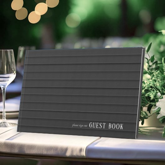 Livre D'or Mariage noir et blanc sur mesure ID1090