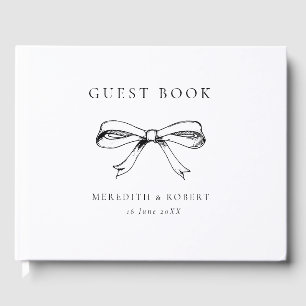 Livre D'or Mariage noir et blanc vintage
