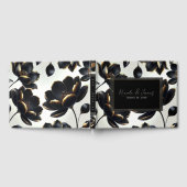 Livre D'or Mariage noir & or Floral Greige (Complet)